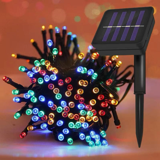 LED Decorative Christmas Lights w/ Solar Panel
