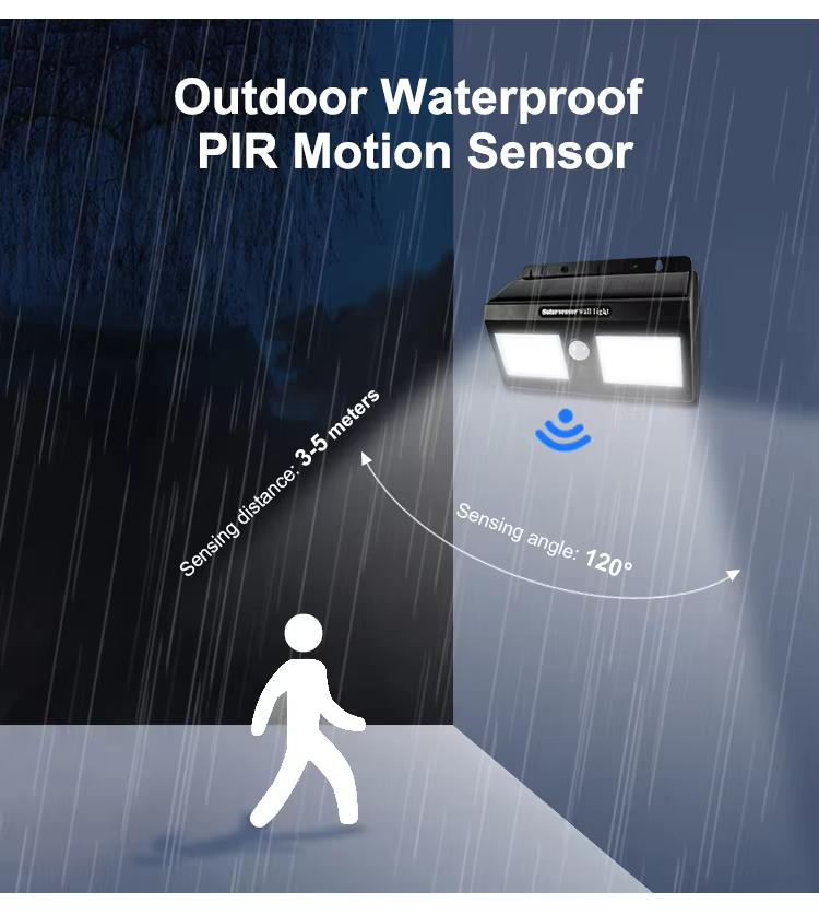 Solar Powered LED Wall Light