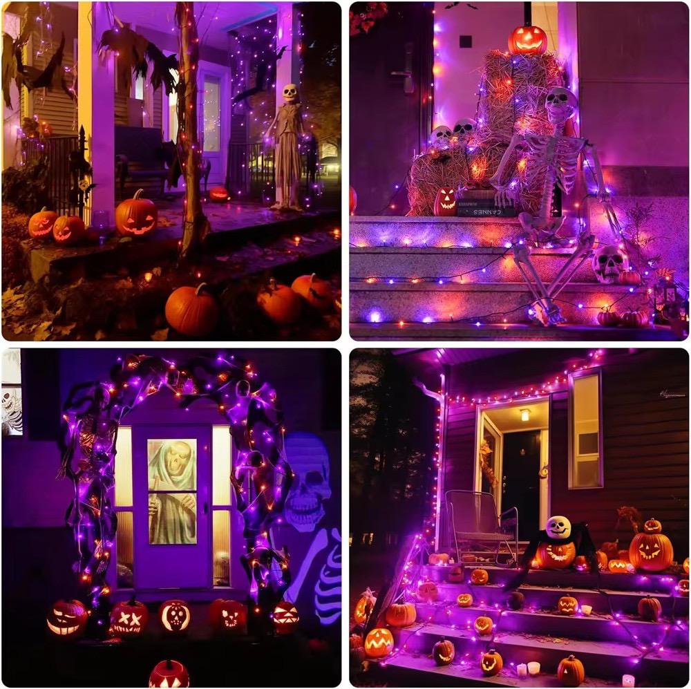 LED Decorative Christmas Lights w/ Solar Panel