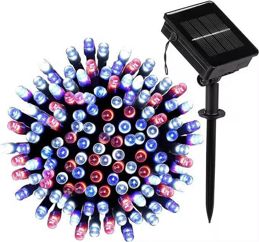 LED Decorative Christmas Lights w/ Solar Panel